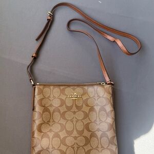 Brown crossbody coach bag